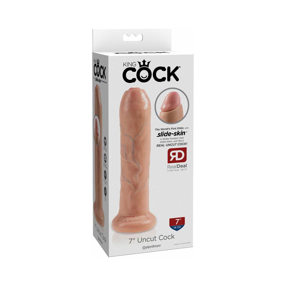 King Cock 7 Inches Uncut Dildo