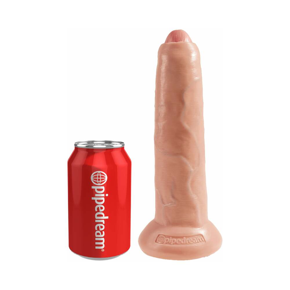 King Cock 9 Inches Uncut Dildo Beige