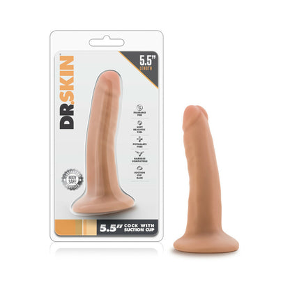 Dr. Skin - 5.5 Inch Cock With Suction Cup - Vanilla