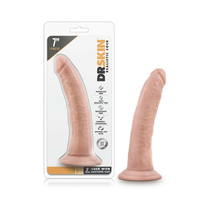 Dr Skin Cock W/Suction 7 Vanilla