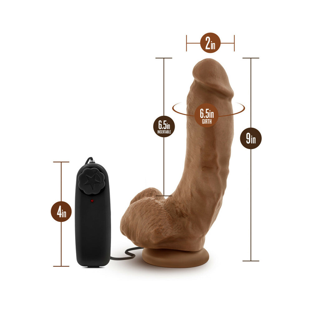 Loverboy - The Boxer - 9 Inch Vibrating Realistic Cock - Mocha