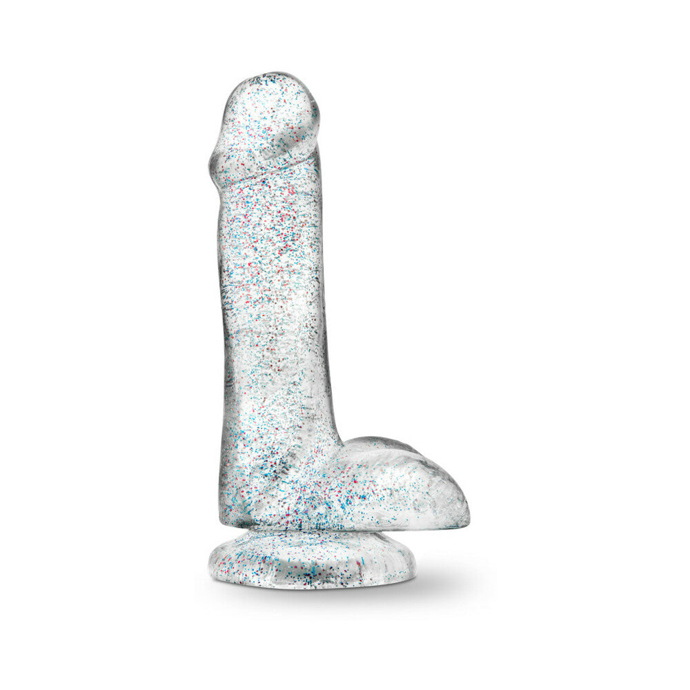 Naturally Yours - 6&quot; Glitter Cock - Sparkling Clear