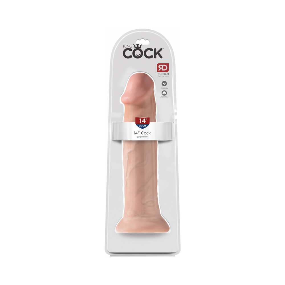 King Cock 14In Cock Flesh