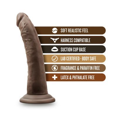 Dr. Skin - 7 Inch Cock With Suction Cup -  Chocolate