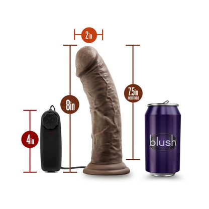 Dr. Skin - Dr. Joe - 8 Inch Vibrating Cock With  Suction Cup - Mocha