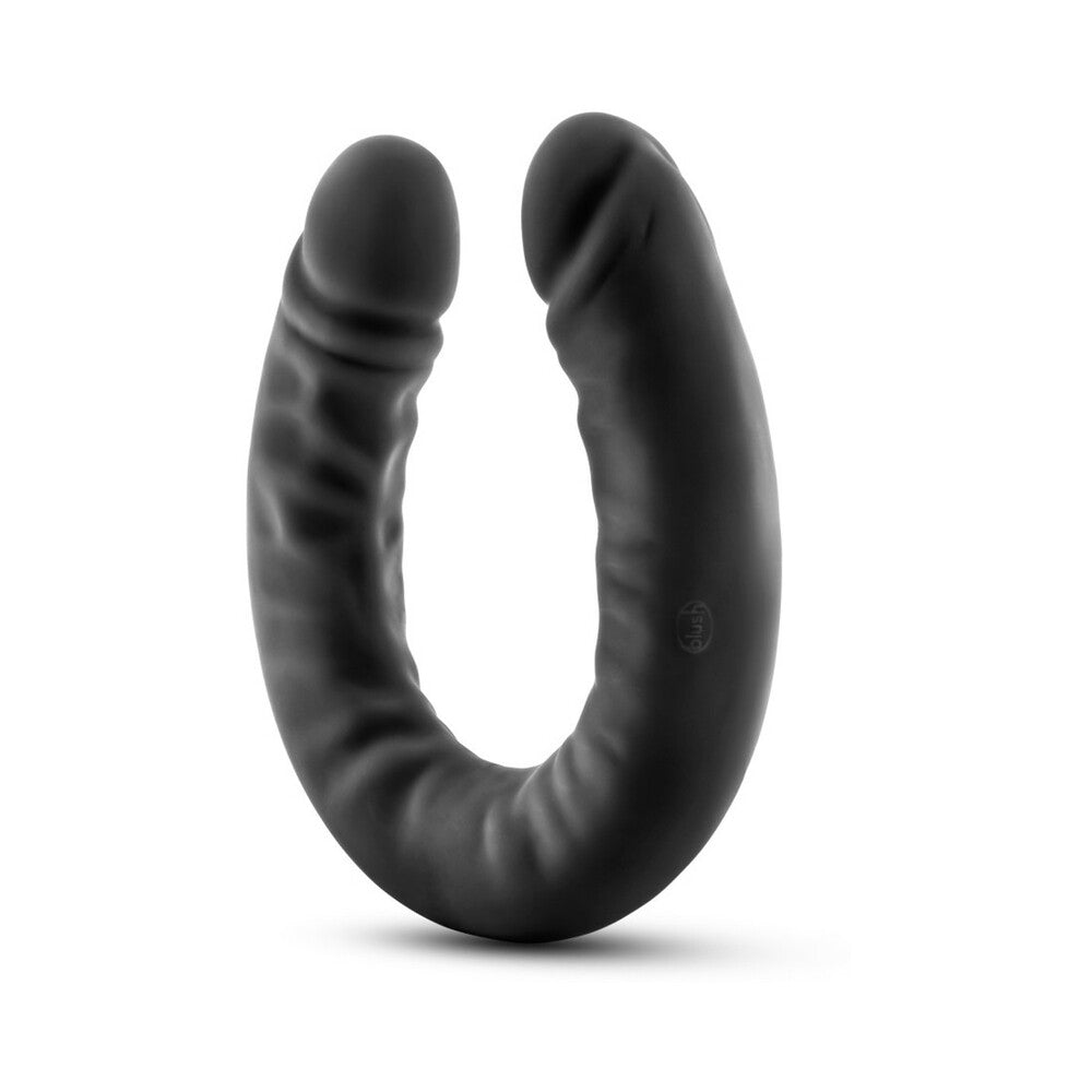 Ruse - Silicone Double Headed Dildo - 18In - Black