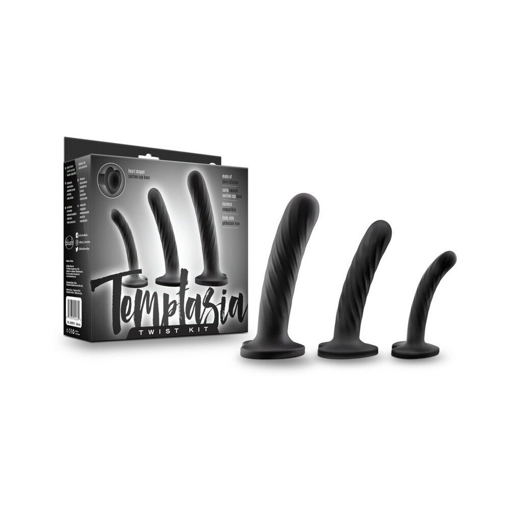 Temptasia Twist Kit Set Of Three Silicone Dildos