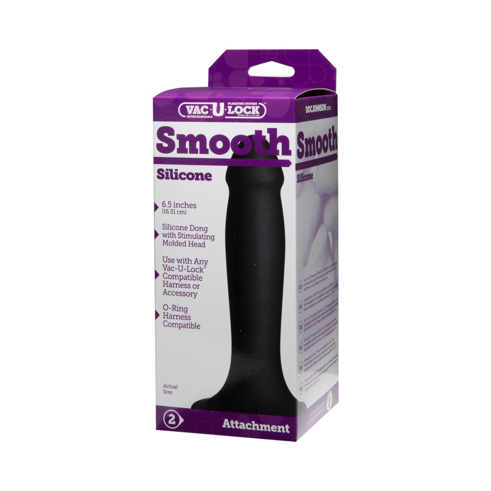 Vac-U-Lock Smooth Silicone Dong