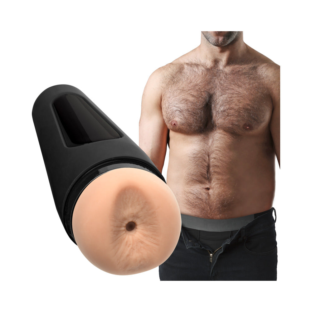 Man Squeeze Bear Ass Francois Sagat Beige Stroker