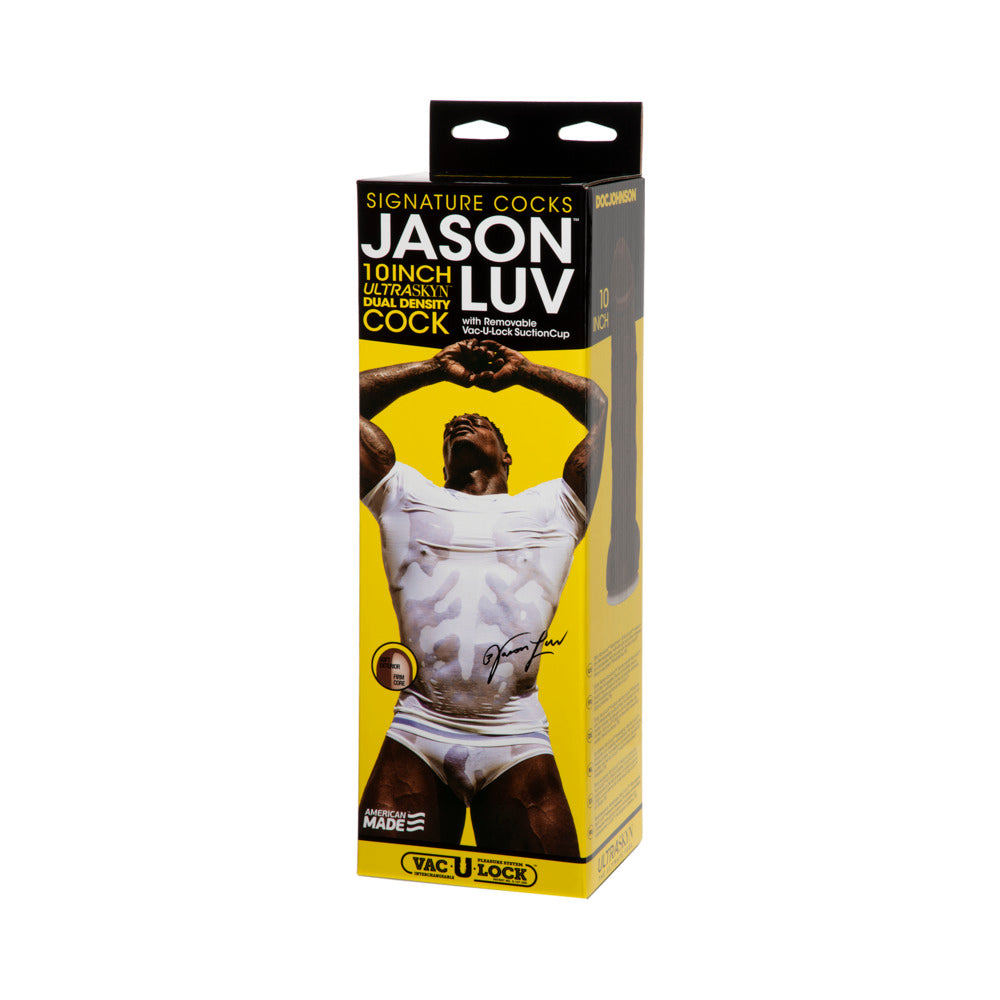 Jason Luv 10 Inches Ultraskyn Cock Brown Dildo