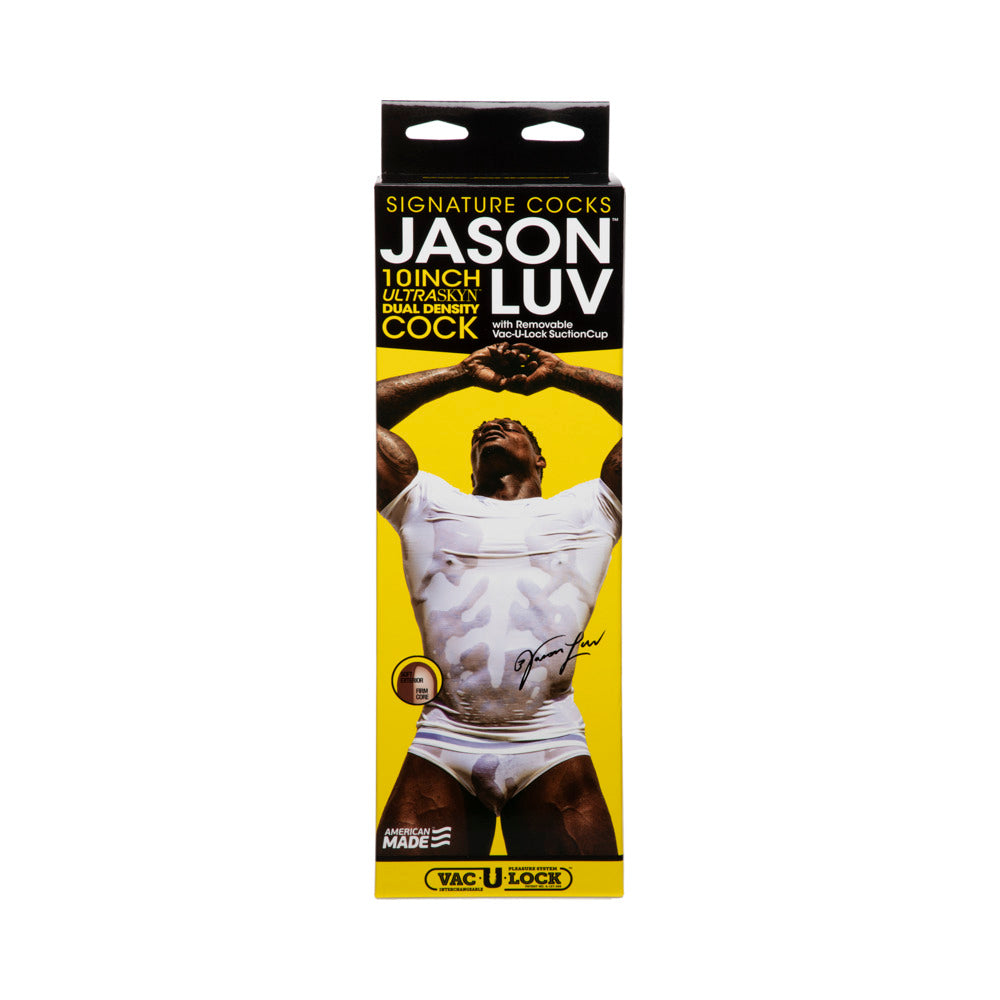 Jason Luv 10 Inches Ultraskyn Cock Brown Dildo