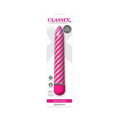 Classix Sweet Swirl Vibrator - Blue