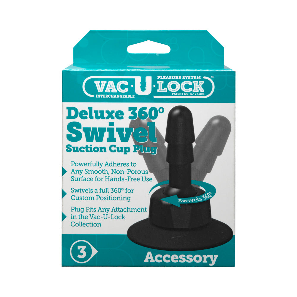 Vac-U-Lock Deluxe 360 Degree Swivel Suction Cup Plug