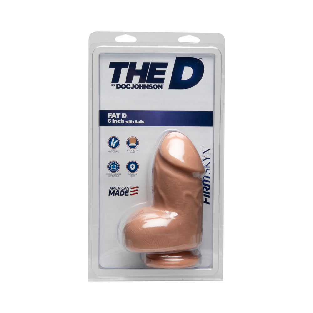 The D Fat D 6 Inches With Balls Firmskyn Dildo