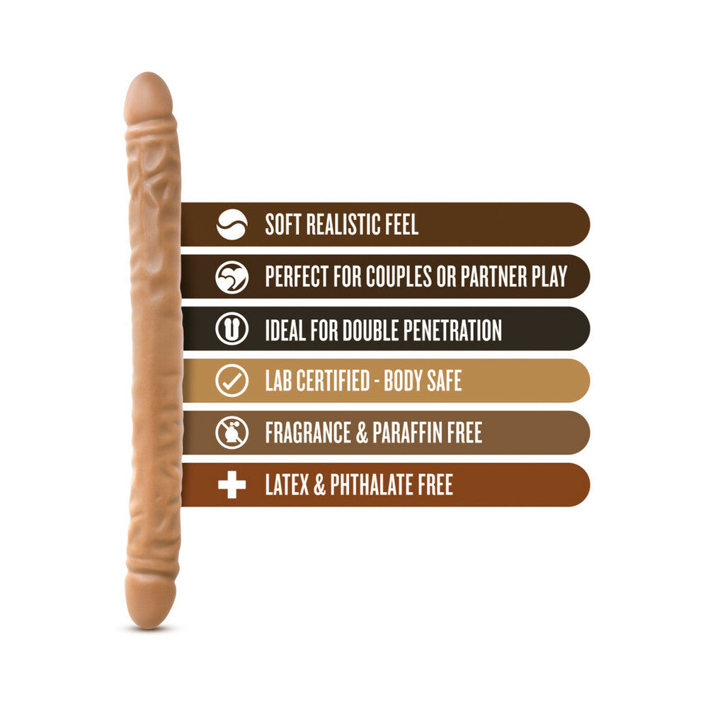 Dr. Skin - 18 Inch Double Dildo - Chocolate