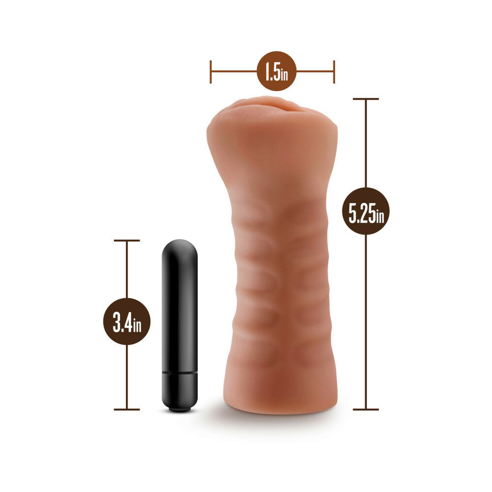 M For Men Sofia Mocha Tan Vagina Stroker