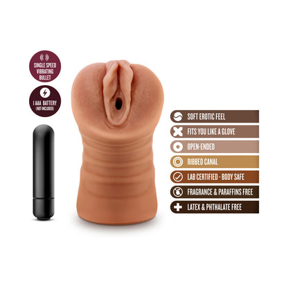 M For Men Julieta Mocha Tan Vagina Stroker