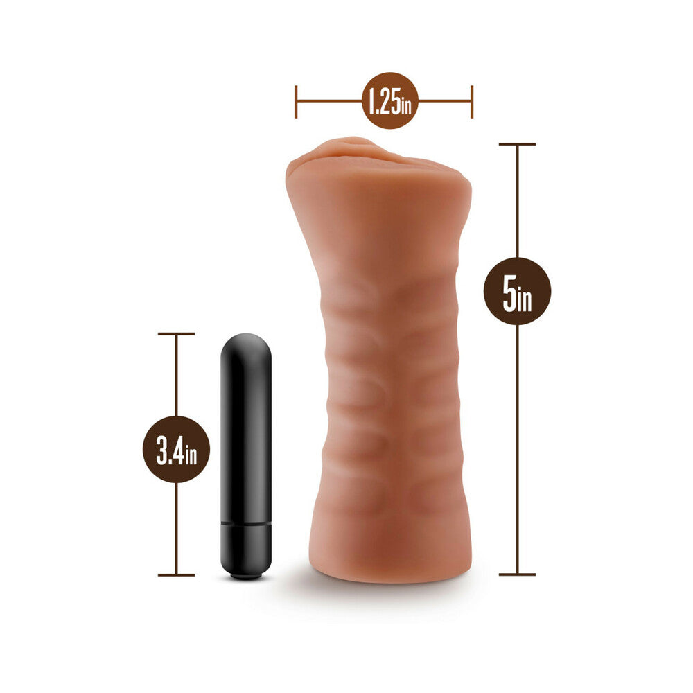 M For Men Julieta Mocha Tan Vagina Stroker