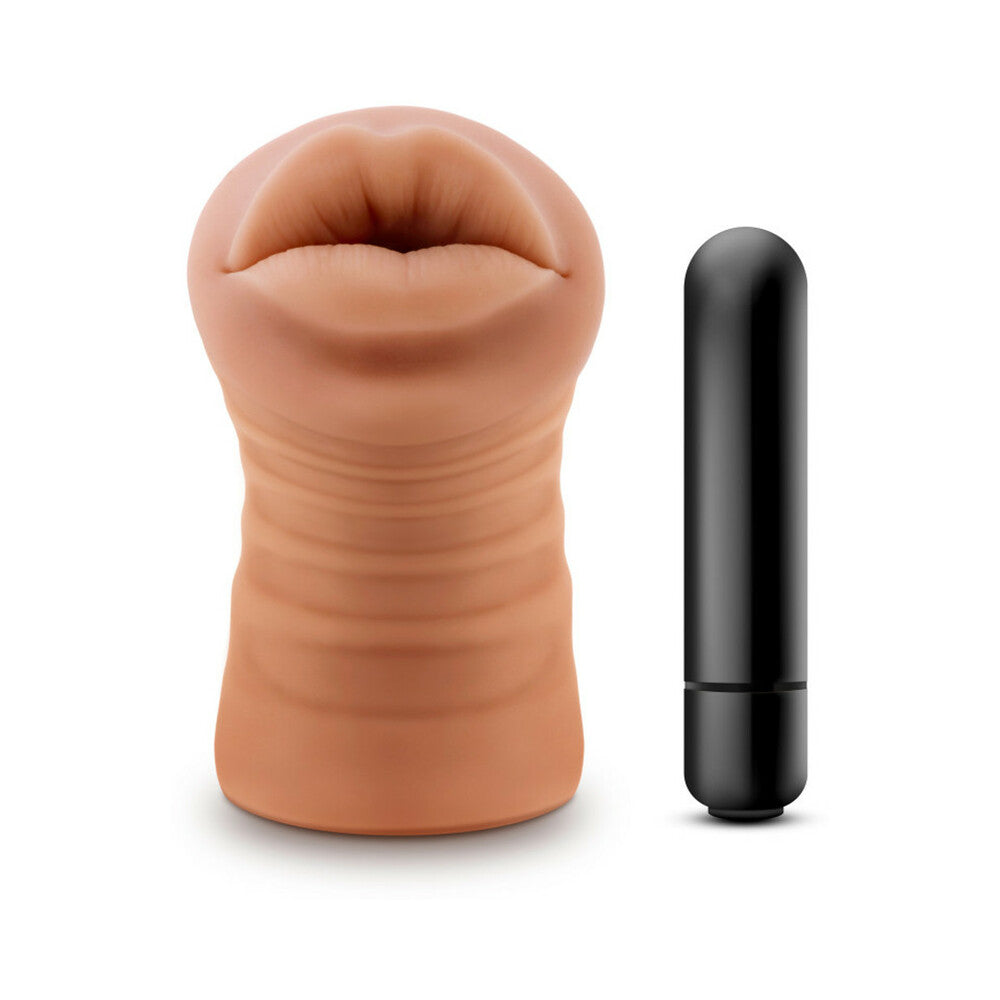 M For Men Isabella Mocha Tan Mouth Stroker