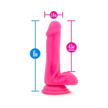 Neo Elite 6 Inches Silicone Dual Density Cock &amp; Balls