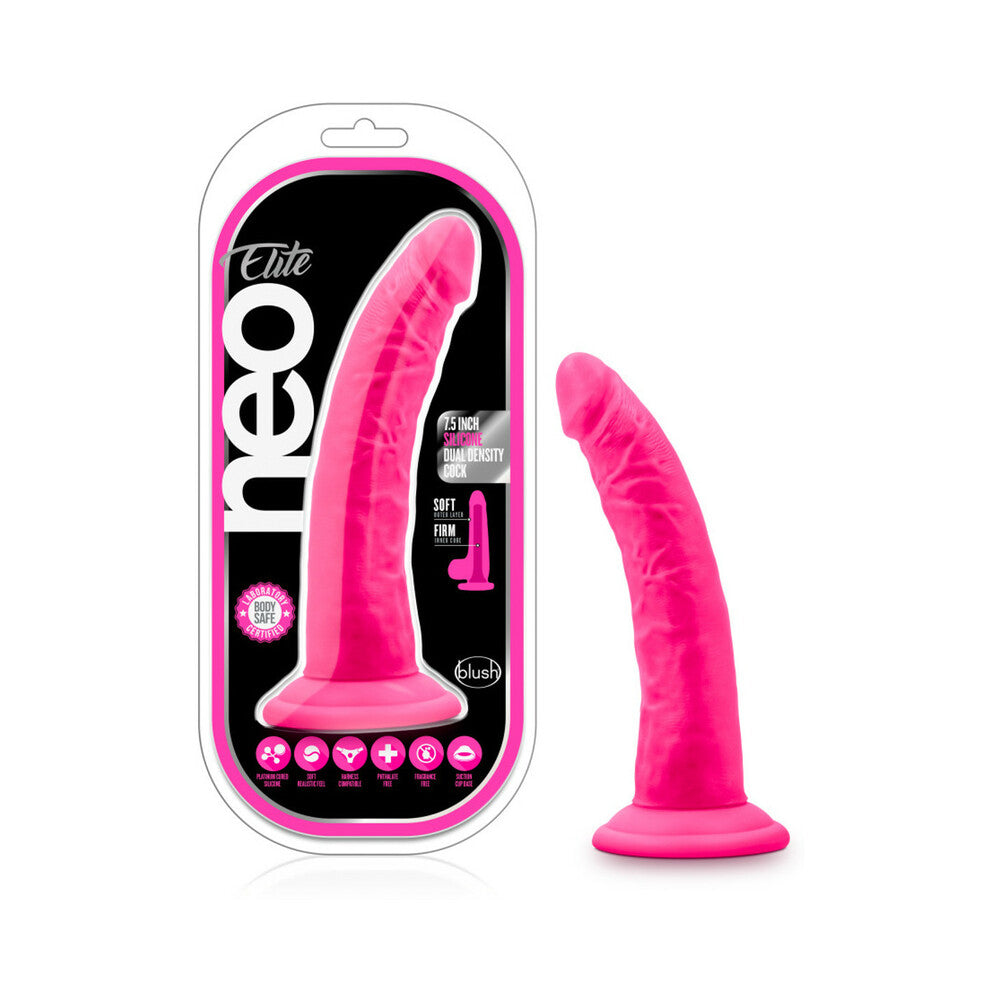 Neo Elite - 7.5In Silicone Dual Density Cock