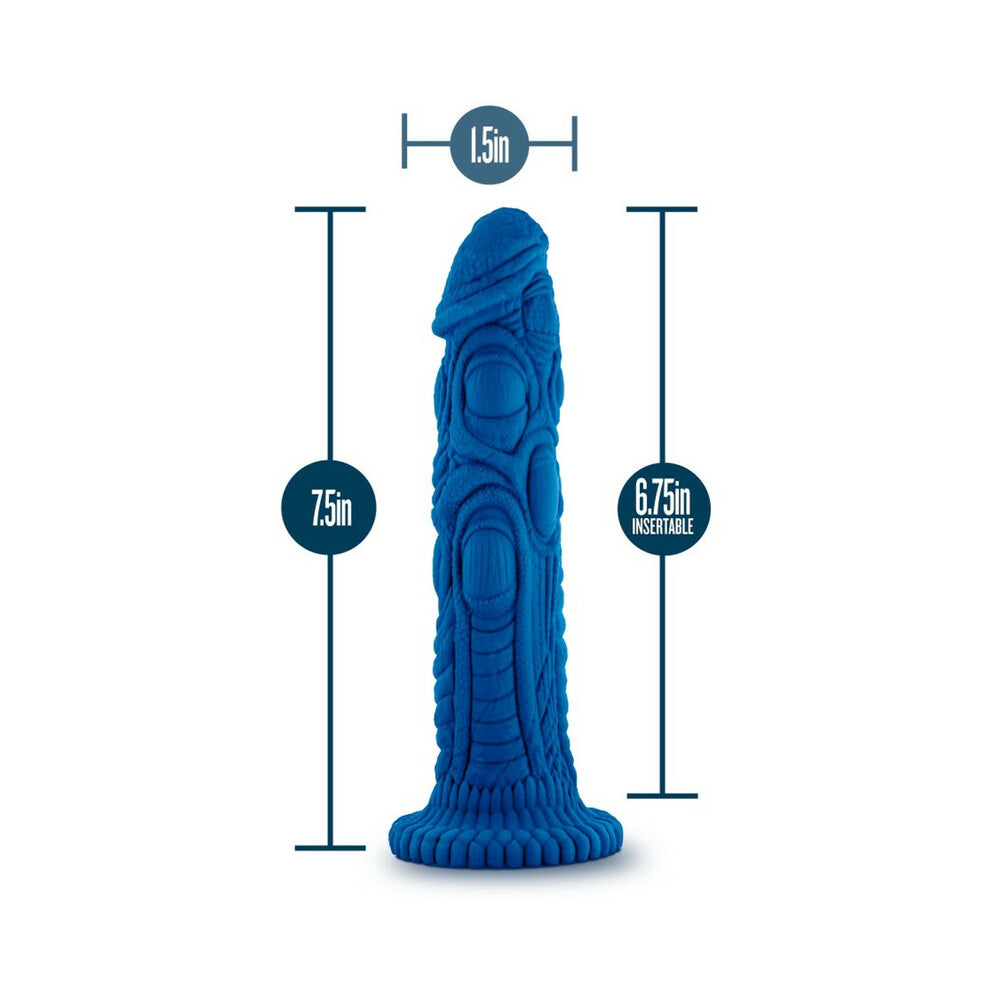 The Realm - Draken - Lock On Dildo - Blue