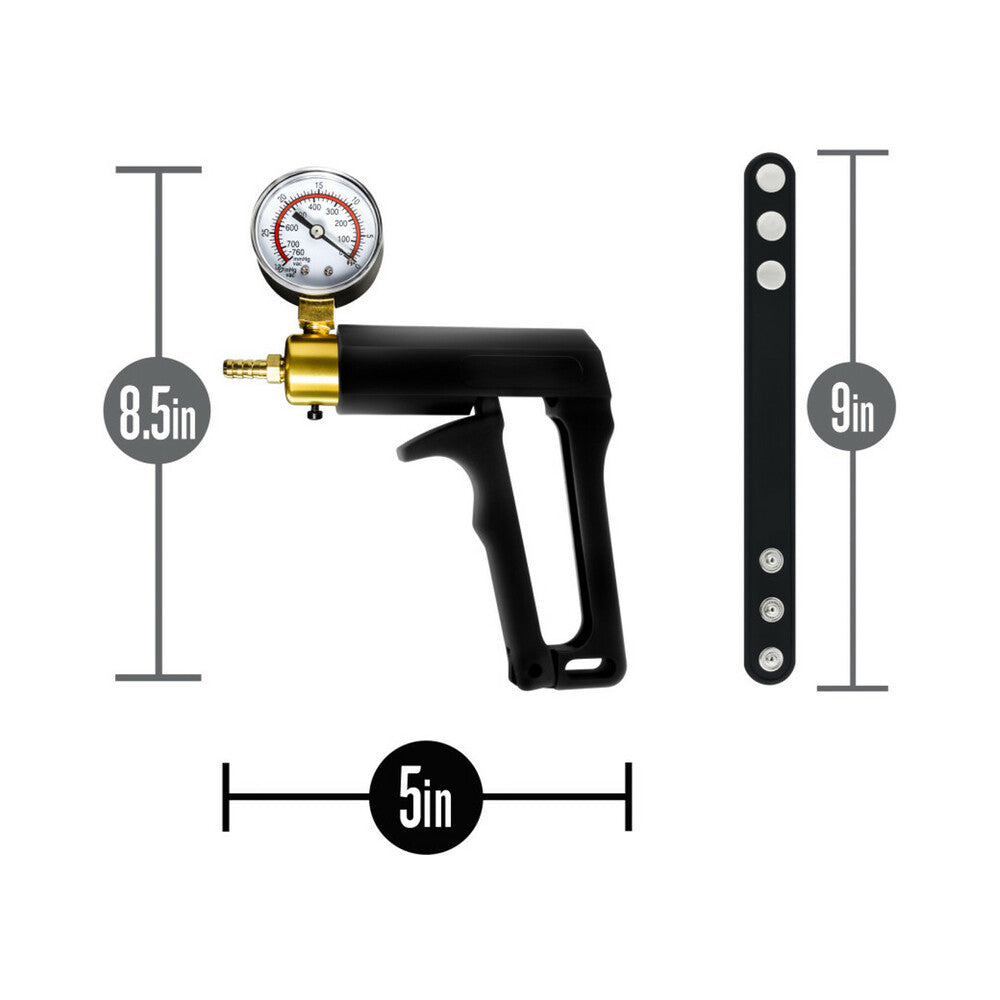 Performance - Gauge Pump Trigger With Silicone Tubing And Silicone Cock Strap - Black