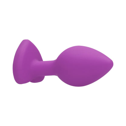 Diamond Heart Butt Plug Regular - Purple