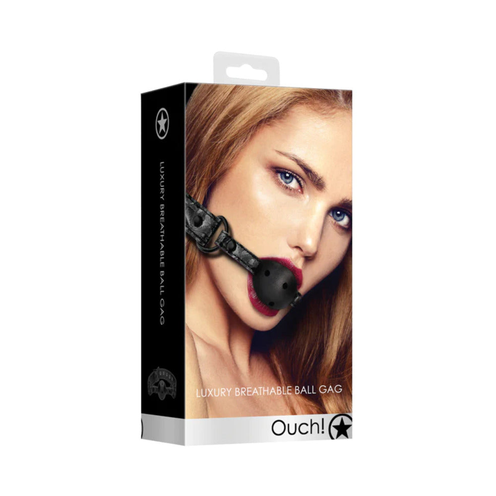 Breathable Luxury Ball Gag - Burgundy