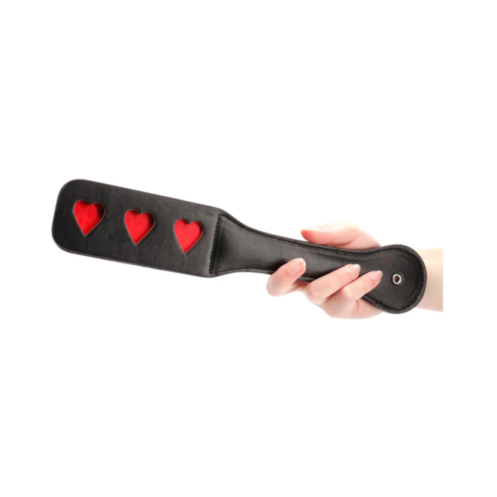 Ouch! Paddle - Hearts - Black