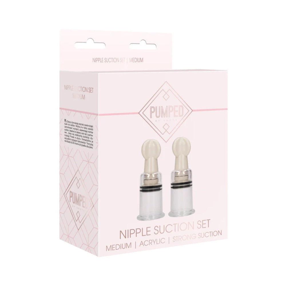 Pumped - Nipple Suction Set Medium - Rose