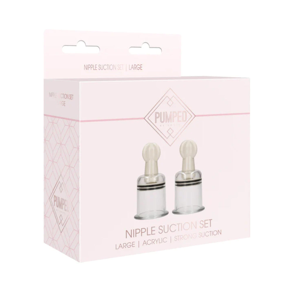 Pumped - Nipple Suction Sets Large - Rose