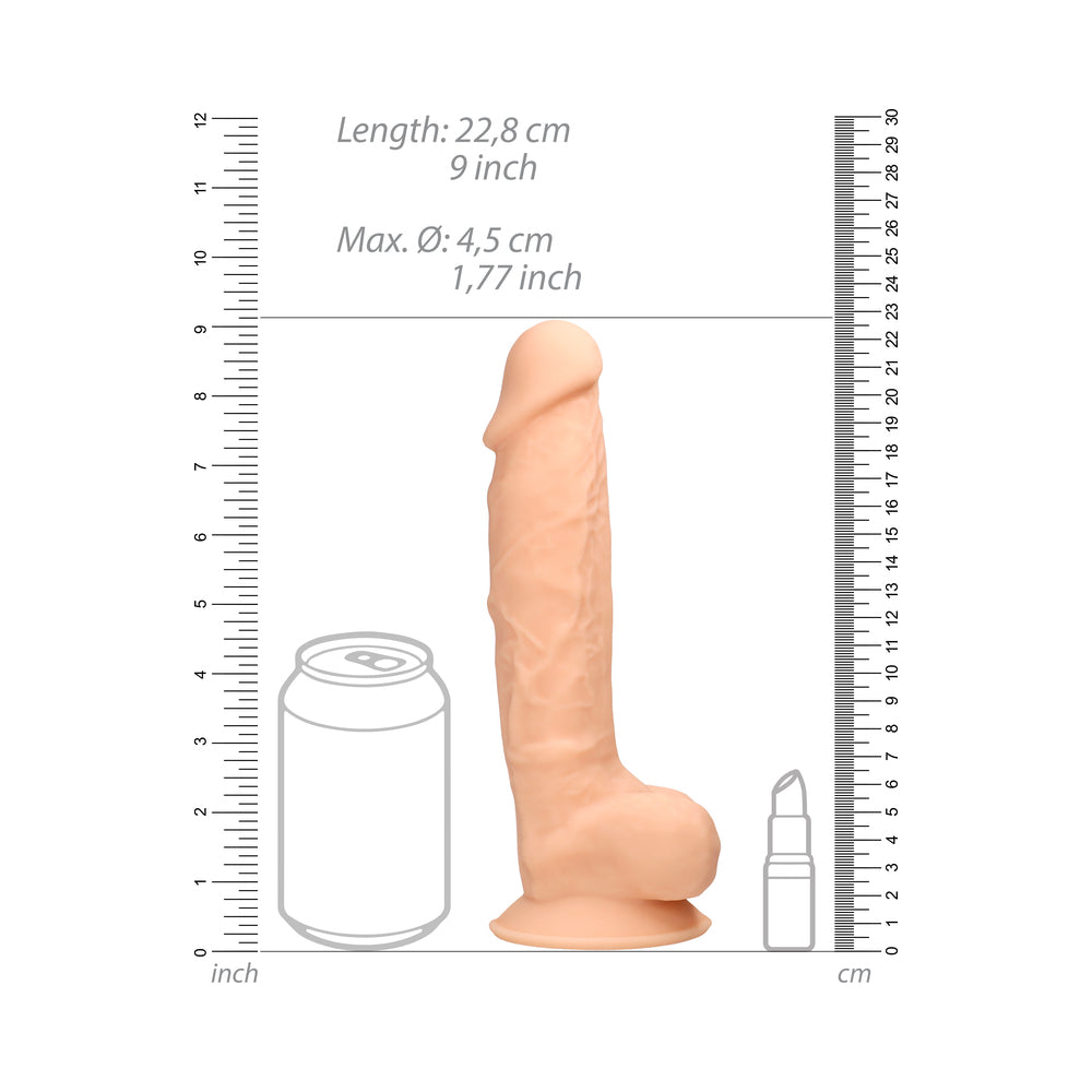 Realrock Ultra - 9 Inches Silicone Dildo With Balls