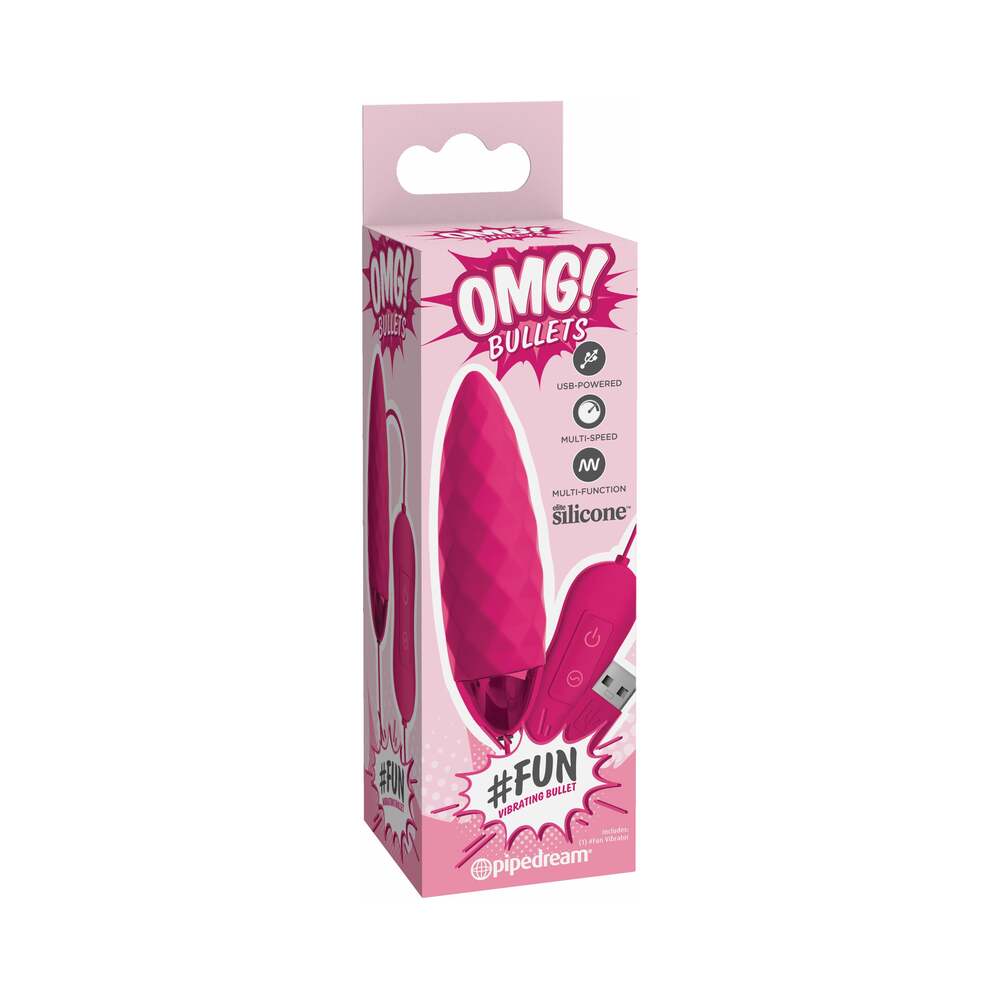 Omg! Bullets Fun Vibrating Bullet, Fuchsia