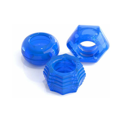 Classix Deluxe Cock Ring Set Blue