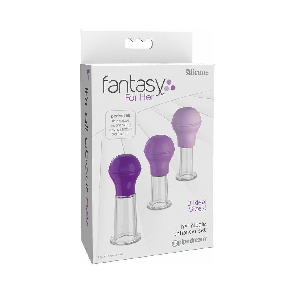 Fantasy For Her Nipple Enhancer Set - Purple