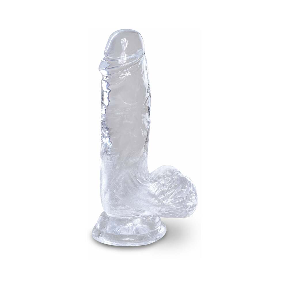 King Cock Clear 5In Cock With Balls