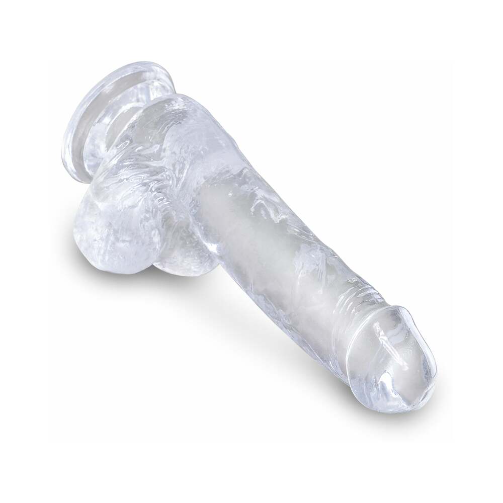 King Cock Clear 6 In Cock With Balls