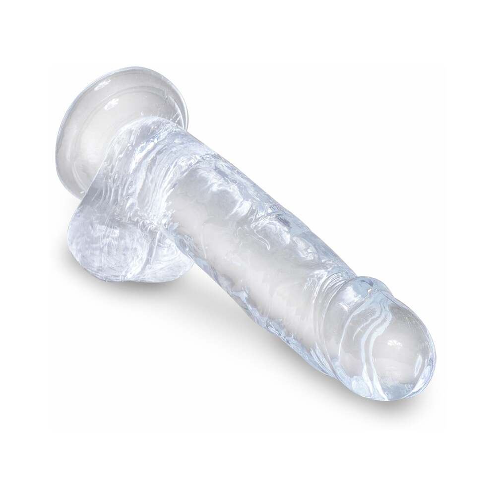 King Cock Clear 7In Cock With Balls