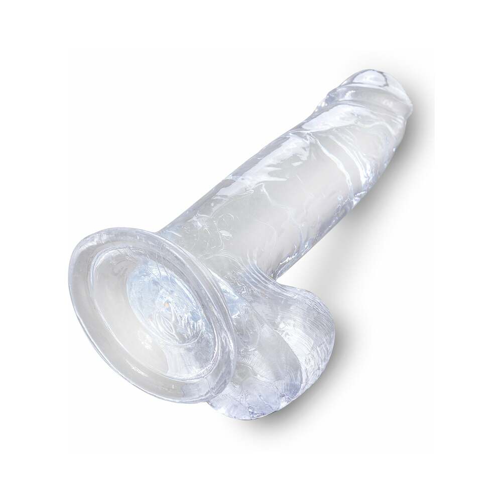 King Cock Clear 7In Cock With Balls