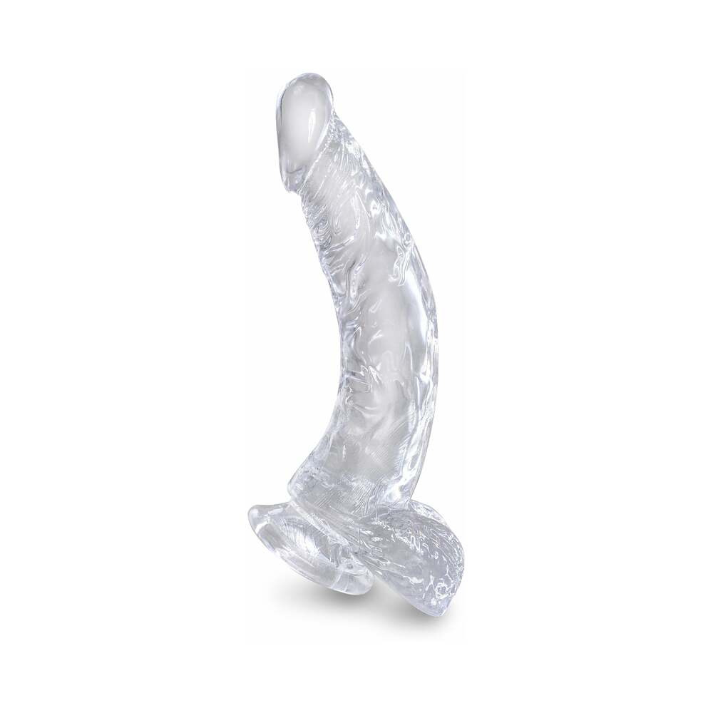 King Cock Clear 7.5In Cock With Balls