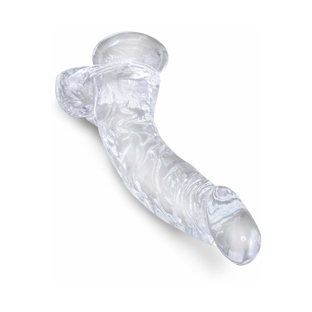 King Cock Clear 7.5In Cock With Balls