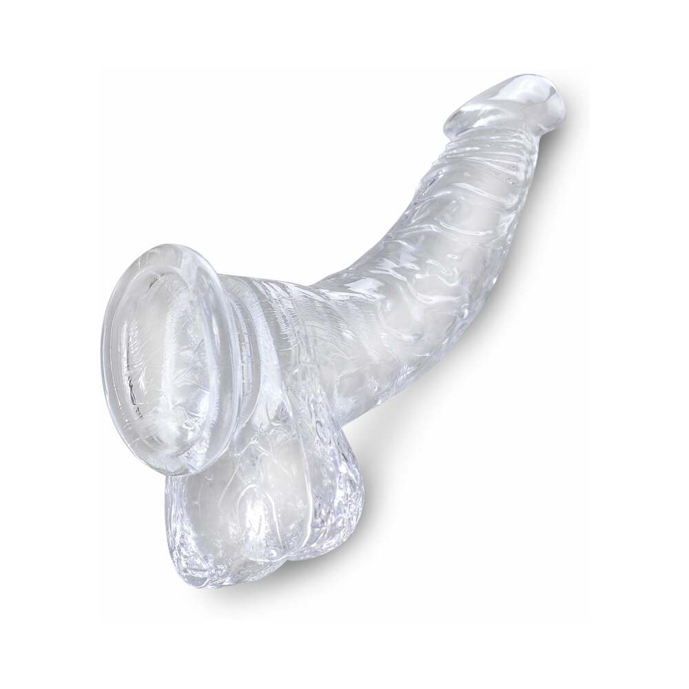 King Cock Clear 7.5In Cock With Balls