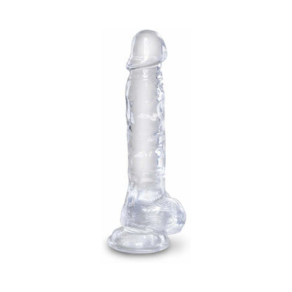 King Cock Clear 8In Cock With Balls