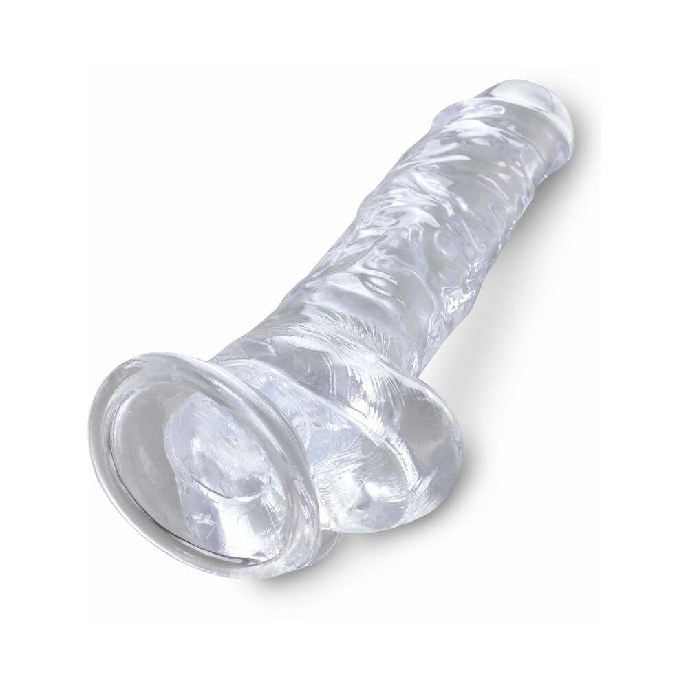 King Cock Clear 8In Cock With Balls