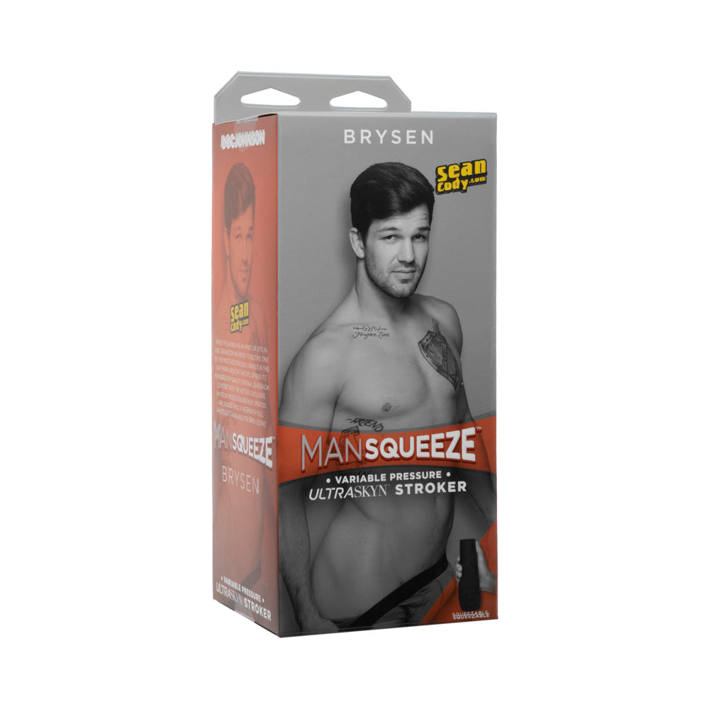 Man Squeeze Brysen Ultraskyn Stroker Ass Vanilla