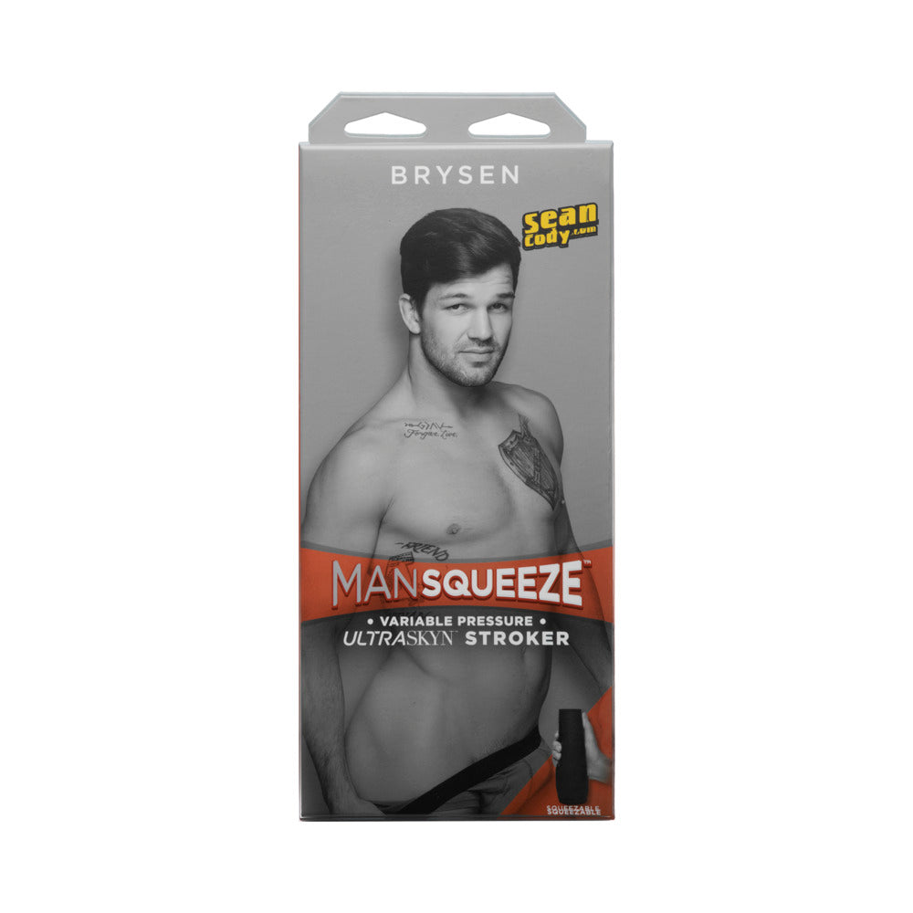 Man Squeeze Brysen Ultraskyn Stroker Ass Vanilla