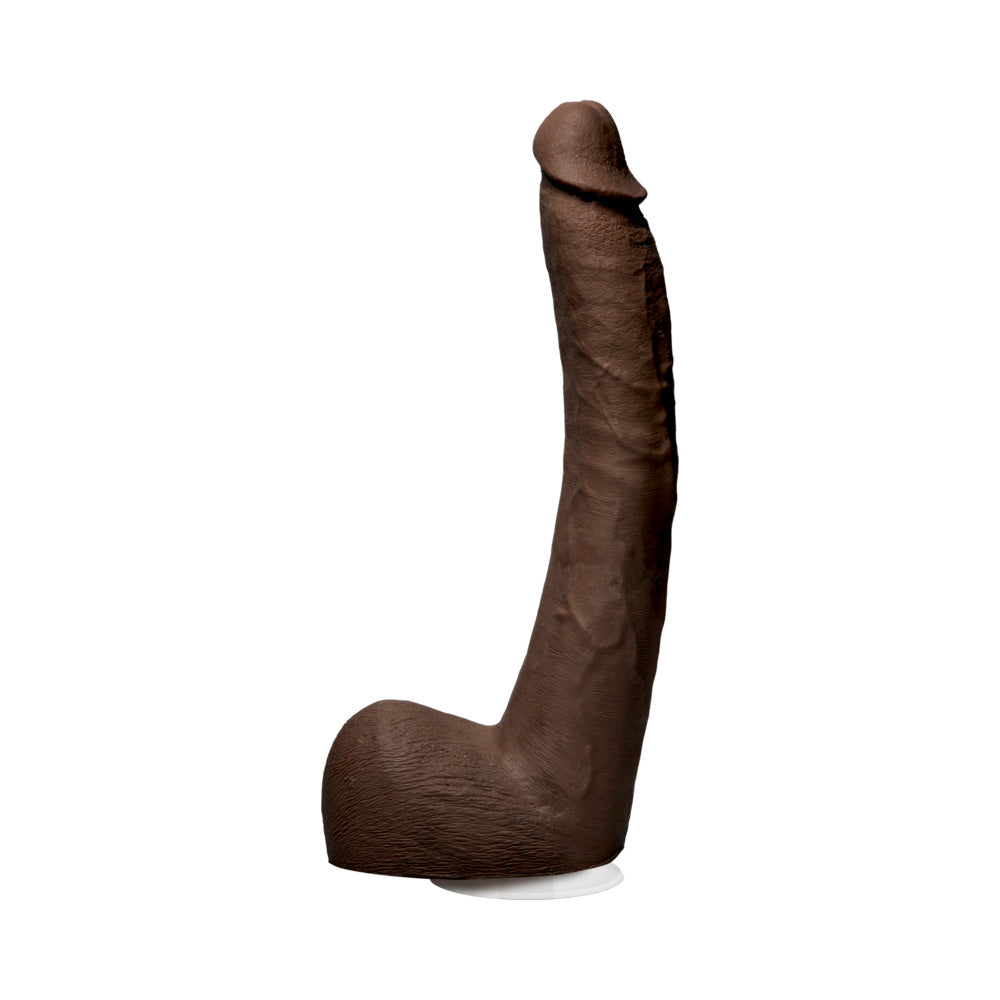 Signature Cocks Isiah Maxwell 10 Inch Ultraskyn Cock With Removable Vac-U-Lock Suction Cup Chocolate