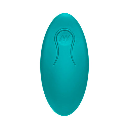 A Play Rechargeable Silicone Adventurous Anal Plug W/Remote - Teal