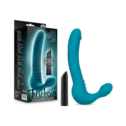 Temptasia Luna Strapless Silicone Dildo Teal